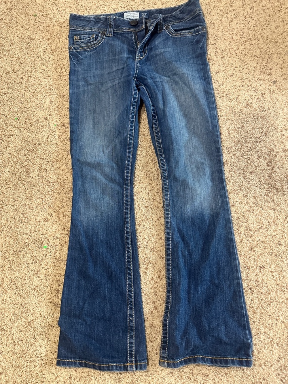 Aeropostale Women Jeans - Dark Blue Flared Denim